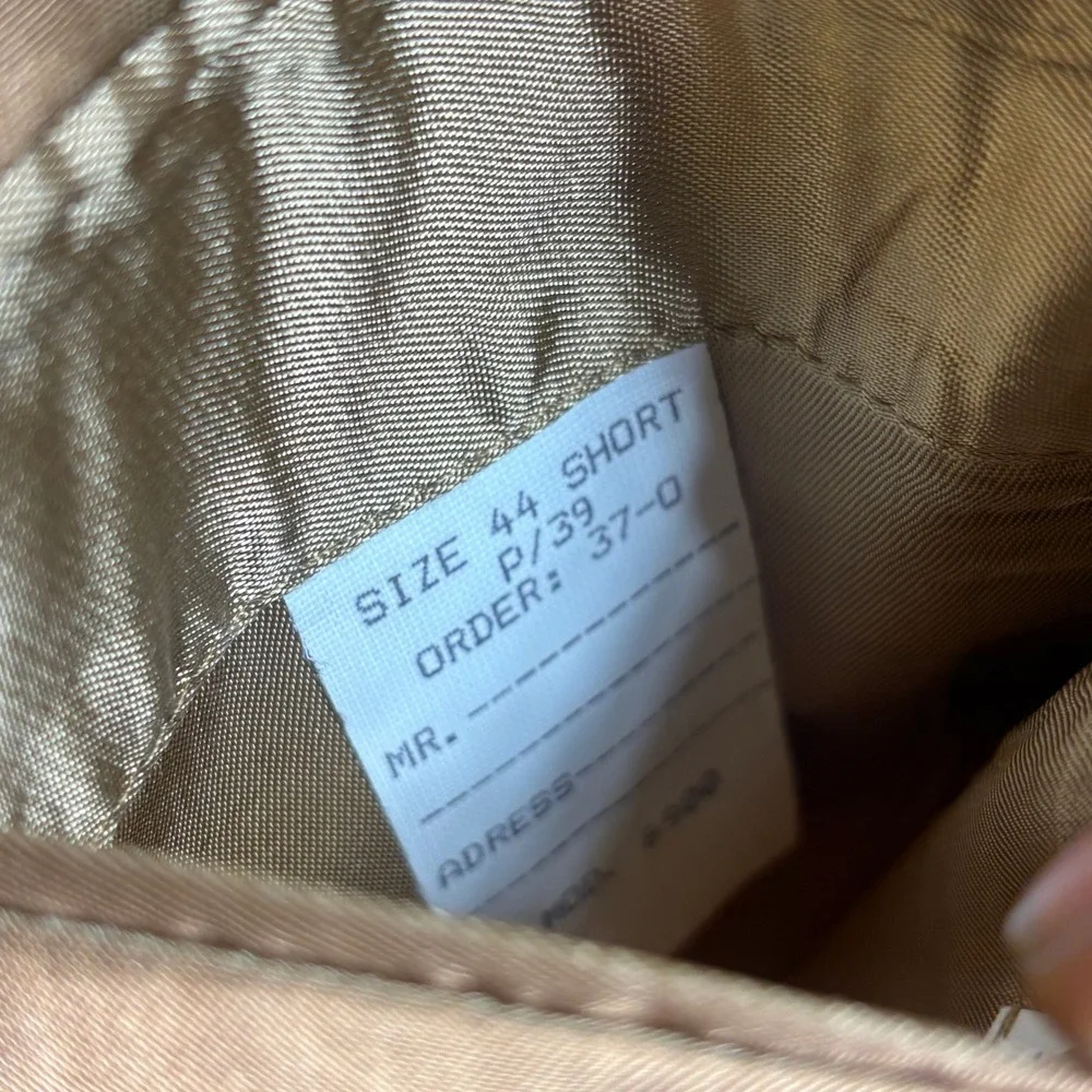 Brooks Brothers Men's 44 Short Blazer Coat Camel Hair Tan 2-Button